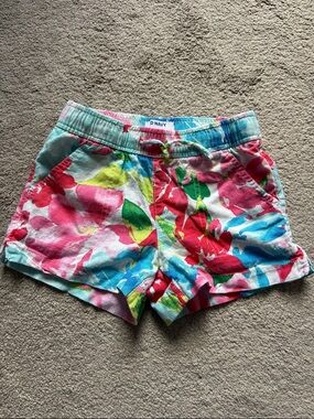 Old Navy Multicolor Floral Drawstring Shorts Sz 6/7